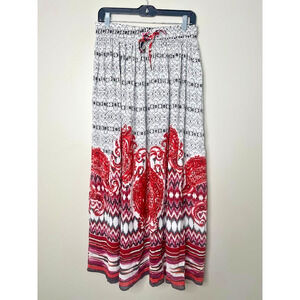 Cute Options Bohemian Maxi Skirt Size Medium Drawstring Hippie Festival Boho
